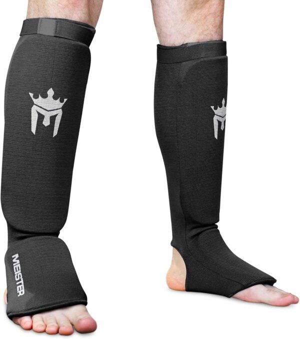 Meister MMA - Padded Shin Guards and Instep in Stretch Fabric