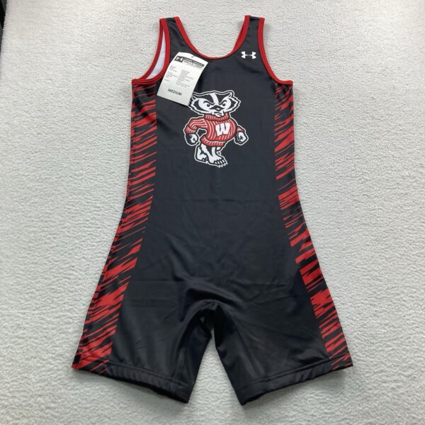 Under Armour University of Wisconsin Badgers Womens Medium Wrestling Singlet New