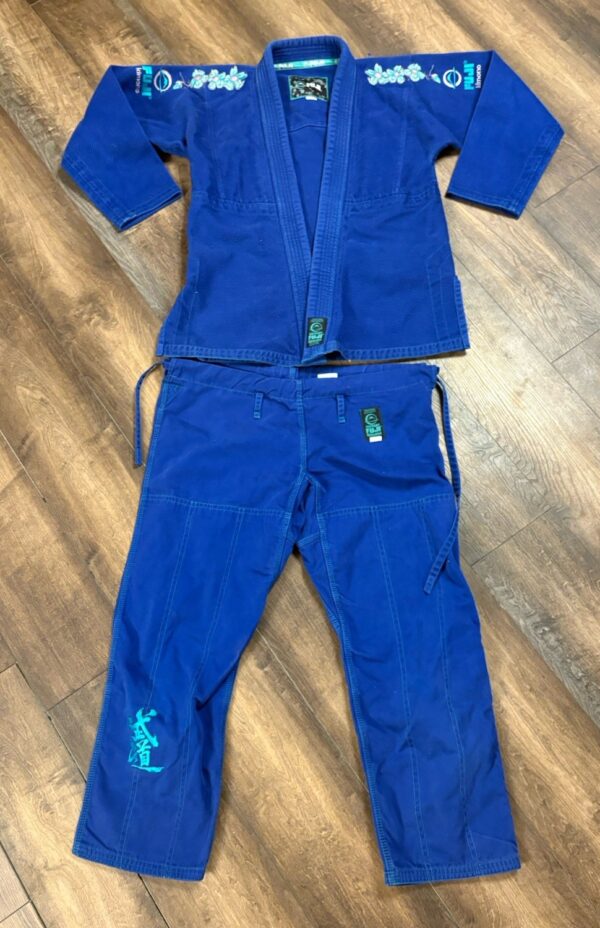 FUJI Gi Jacket Womens W1  Top BJJ Jiujitsu Grappling Active Blue Martial Arts