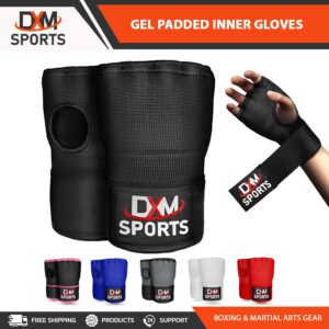 DXMSPORTS Gel Padded Inner Gloves MMA Muay Thai Boxing Fight Training Hand Wraps