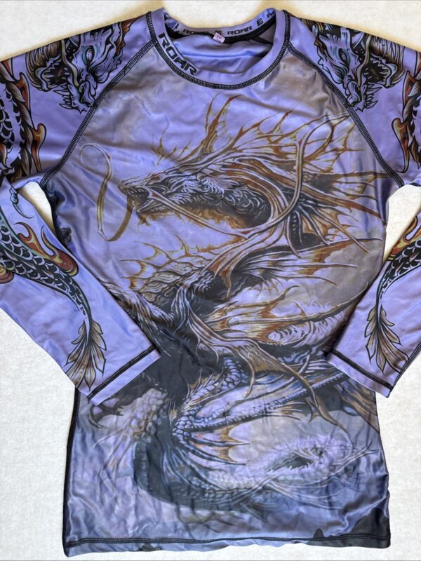 Roar Fightwear Women's MMA Compression Rash Guard BJJ Wrestling Long Sleeve XXL