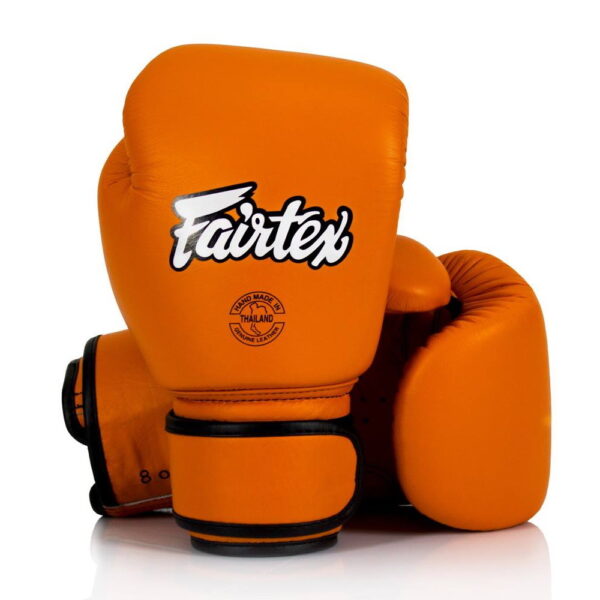 FAIRTEX BGV16 ORANGE COLOR MUAY THAI KICK BOXING GLOVES MMA TRAINING WOMEN NEW