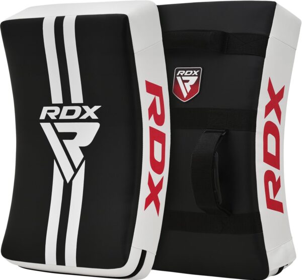 RDX Kick Shield Muay Thai Kickboxing, 60CM Large Heavy Curved Kicking Striking Body Pad, Punching Foot Target MMA Boxing Training, 3 Padded Handles, Martial Arts Karate TKD Taekwondo (ONE PAD ONLY)
