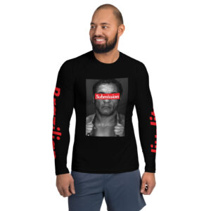 Rickson Gracie Brazilian Jiu-Jitsu BJJ Gi No-gi Nogi MMA Long Sleeve Rash Guard