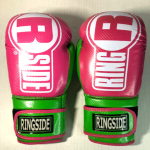 Ringside Apex FTG1 S/M Boxing Gloves  Pink Lime Small/Medium Women Adult