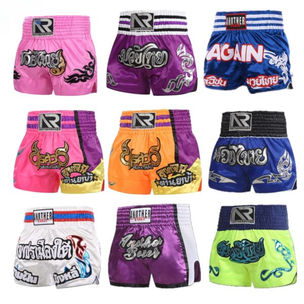 Muay Thai Boxing Shorts - Kickboxing Short Boxing Trunks Gym Pants -MMA Shorts