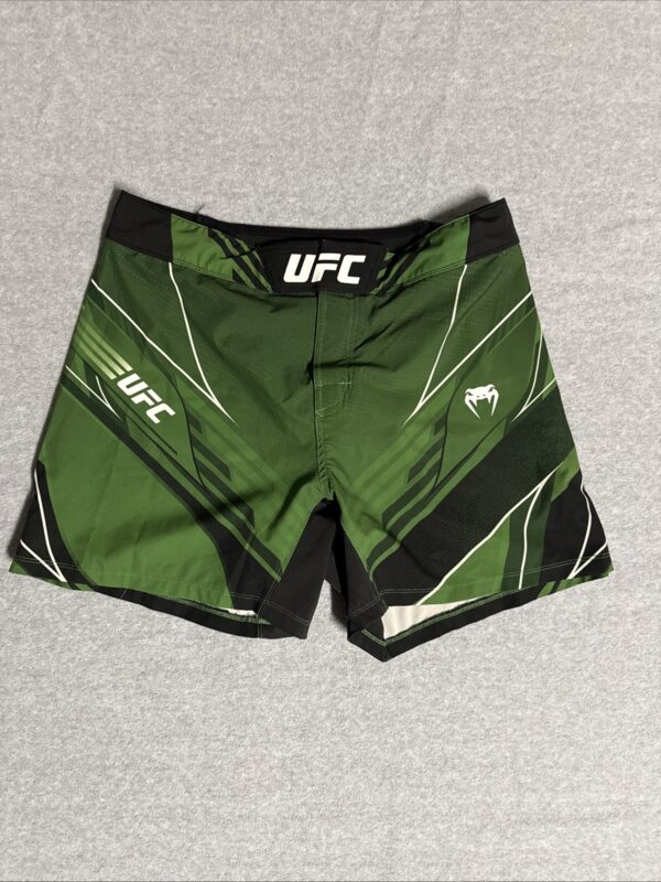Venum UFC MMA Women Green Vale Tudo Shorts L Jiu Jitsu Boxing Kickboxing No Gi