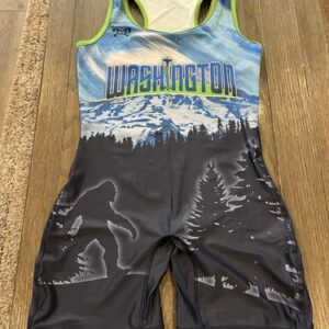 Women’s My House Seattle Wrestling Singlet New Blue XL