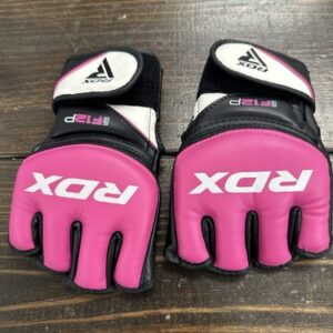 RDX MMA Gloves Pink & Black Women's Grappling Gloves Boxing Training Size SMALL