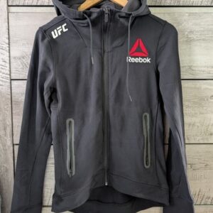 Reebok UFC Walkout Hoodie Jacket Women’s Small Black Full Zip Performance MMA