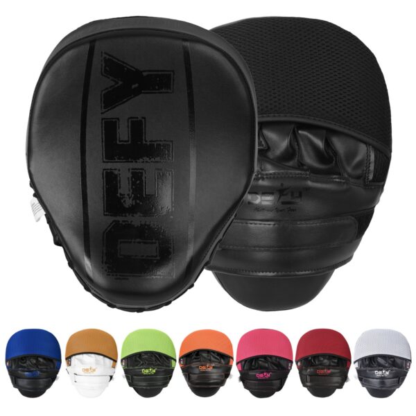 DEFY Challenger Punching Mitts Kickboxing Muay Thai Boxing Target Focus Pad Pair