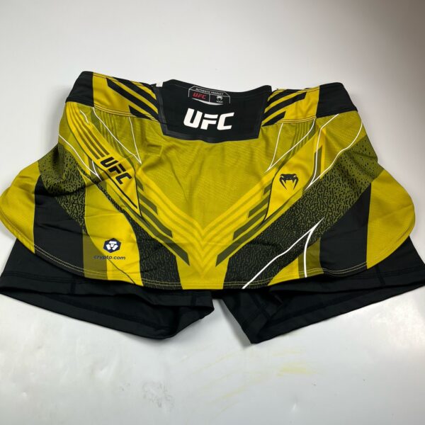 UFC X Venum Women's Authentic Fight Night Shorts Yellow Size XL