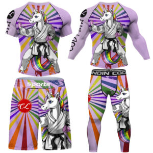 MMA BJJ Compression T-Shirt Rash Guards Leggings Suits Martial Arts Rashguard