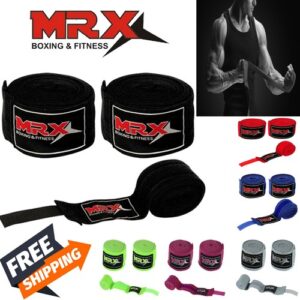 Hand Wraps Boxing 180" Wrist Bandages Fist Inner Gloves UFC, MMA, Muay Thai PAIR