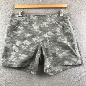 SPANX XL Camouflage Gray Pull On Shorts Women's Casual Comfy