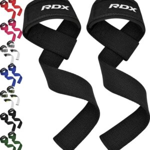 Weight Lifting Straps by RDX, Deadlift, Powerlifting Wrist Wraps for Gym Workout