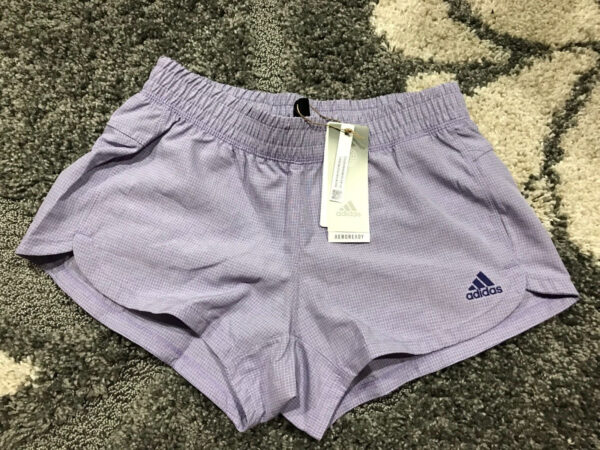 adidas Aeroready Pacer Training Woven Shorts Women's Size L Magic Lilac NWT