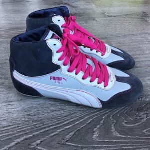 Puma ring wrestling shoes boxing Hi Tops Gray Lace Up US Womens Size 7 Y2K