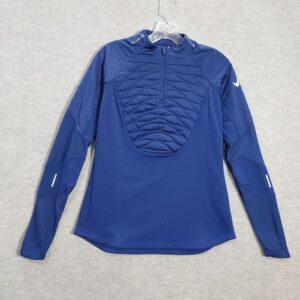 Nike Women Sweatshirt S Blue Strike Winter Warrior Padded Therma Fit Slim Fit