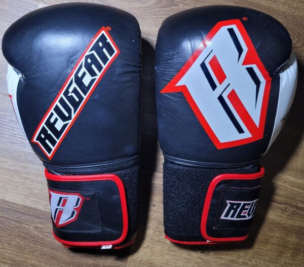 14oz Revgear Sentinel S3 Pro Leather Gel Padded Sparring Boxing Gloves Clean