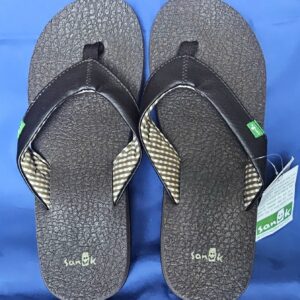 NWT Sanuk Women’s Original Yoga Mat Flip Flops Brown sz 7 Shoes Sandals SWS2908