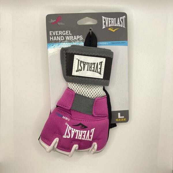 Size Large Everlast EverGel Women Hand Wraps MMA Boxing Training Pink