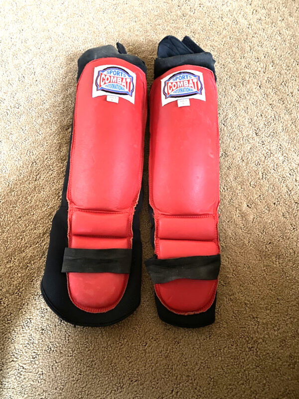 Combat Sports International padded shin guard protection adult large kick boxing