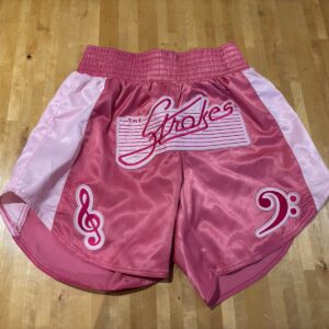 The Strokes Pink Satin Muay Thai Shorts – 2XL / Women’s Size 12 – Barely Worn