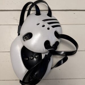 Adidas Response Wrestling Ear Guard Headgear w/ Chin Strap White Adult Gear
