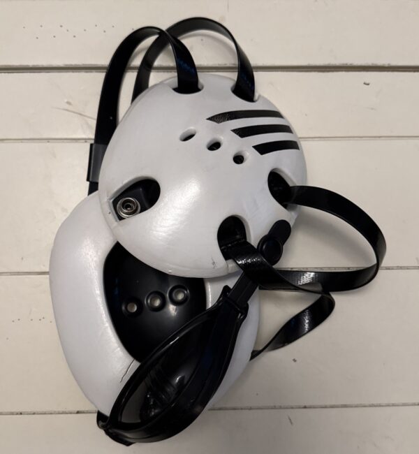Adidas Response Wrestling Ear Guard Headgear w/ Chin Strap White Adult Gear
