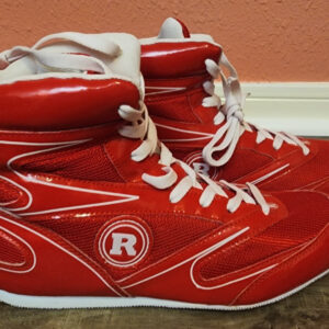 Ringside Diablo Shoe -  Lo-Top Low Top Boxing Shoes Boots - Red / White- SIZE 8