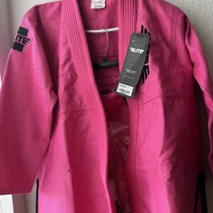 Elite Sports Women's Core Pink Brazilian Jiu Jitsu BJJ Jacket Pants Belt F1 NOS