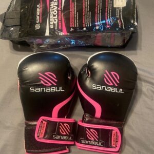 Sanabul Essential Gel Boxing Gloves Womans 8 Oz Pink Black
