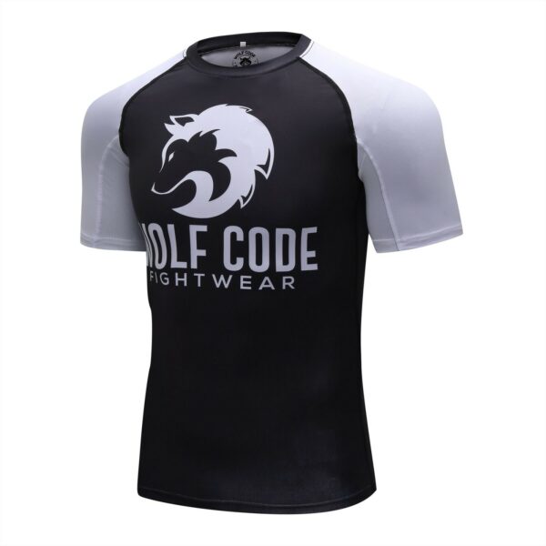 Wolf Code Fightwear Short Sleeve Rash Guard For BJJ, MMA, Wrestling Etc.
