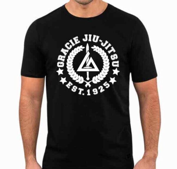Gracie Jiu- Jitsu Fighter Rio De Janeiro T shirt Tee MMA BJJ Fight 1925