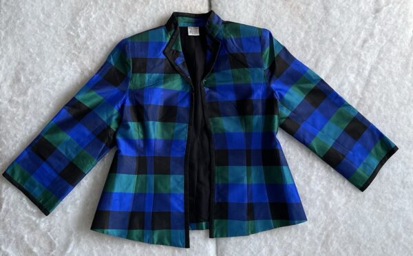 Zinnia Thai Silk Plaid Jacket
