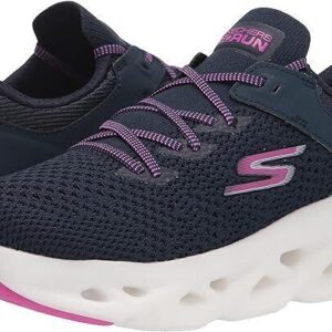 Go Run Navy Women's Running Skechers Shoes Glide Step cushion Mesh 128793