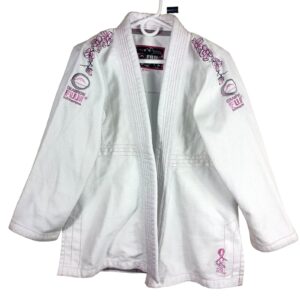 Fuji Champion Kimono W1 Jiu-Jitsu Gi Jacket Embroidered Cherry Blossom Cancer