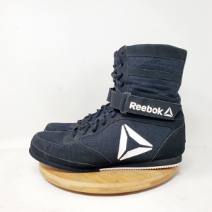 Reebok Boxing Boots Womens 7.5 Buck Black White Lace Up Training Wrestling Shoes