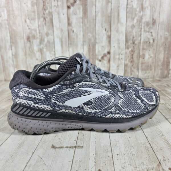 Brooks Adrenaline GTS 20 Womens 11 Grey Snakeskin Print Running 1202961B071