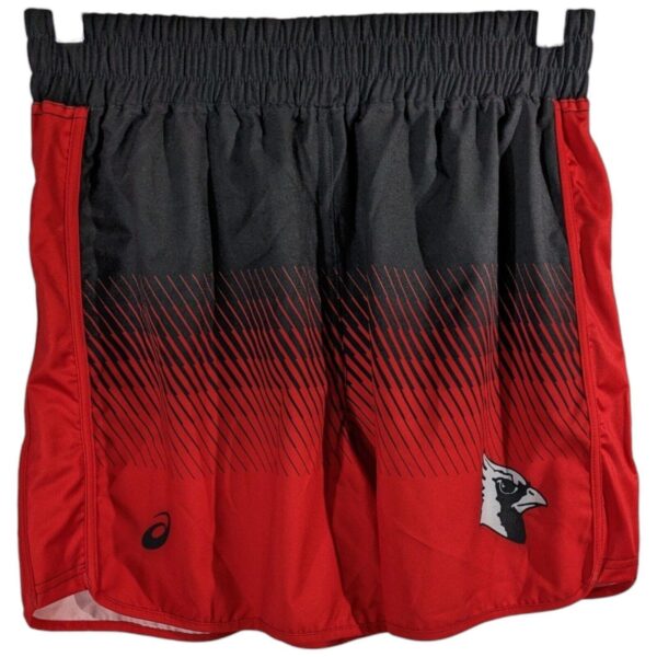 Asics Cardinals MMA Wrestling Shorts Womens Size M Medium Red Black