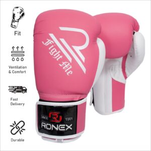 Ronex Boxing Gloves Heavy Duty Synthetic Leather Training Fitness