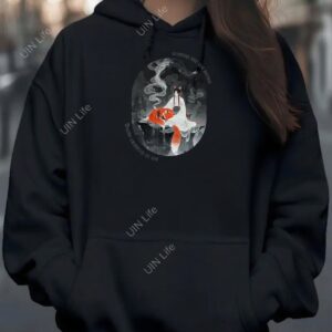 HOT-Martial Arts Hoodie Japanese Text Women's