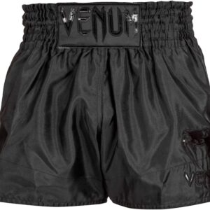 Venum Unisex-Adult Venum Classic Muay Thai Shorts - Black/Black