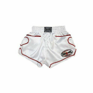 White Cute For Women Girls Muaythai Shorts Muay Thai Embroidery Kick Boxing