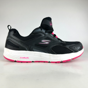 Skechers GOrun Women's Size 10 Wide Black Pink Running Shoe 128075W Goga Mat