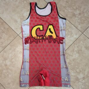 CA Nightmare Wrestling singlet size XL WOMEN'S CUT*  California