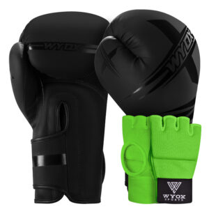 WYOX Training Combo:Boxing Hand Wraps &Training Boxing Gloves For Kickboxing,MMA
