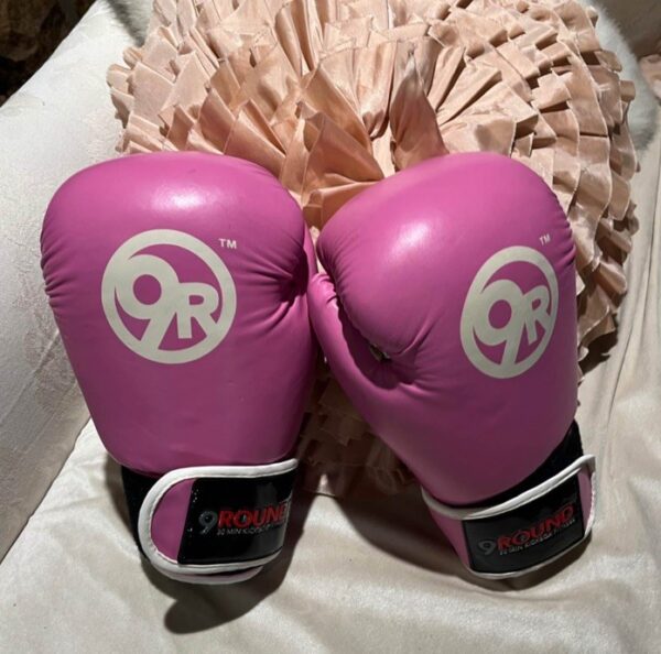Pair of Pink & Black Kickboxing Fitness Gloves - Boxing/Sparing