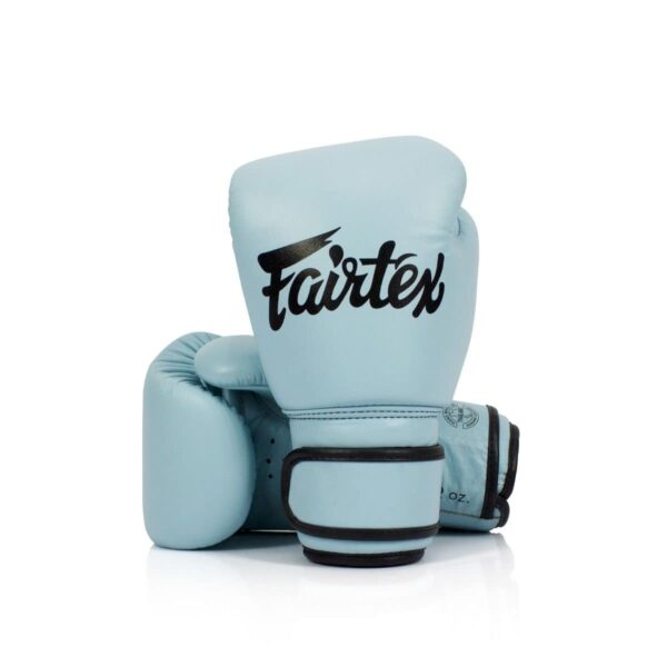 Fairtex Muay Thai Boxing Gloves 14 oz Pastel Blue Durable Multi Sport Trainin...